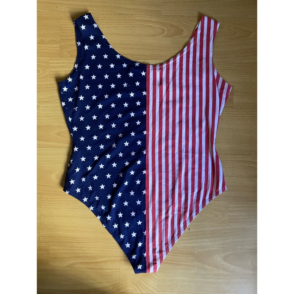 Missguided X Barbie Stars & Stripes Bodysuit - Gem